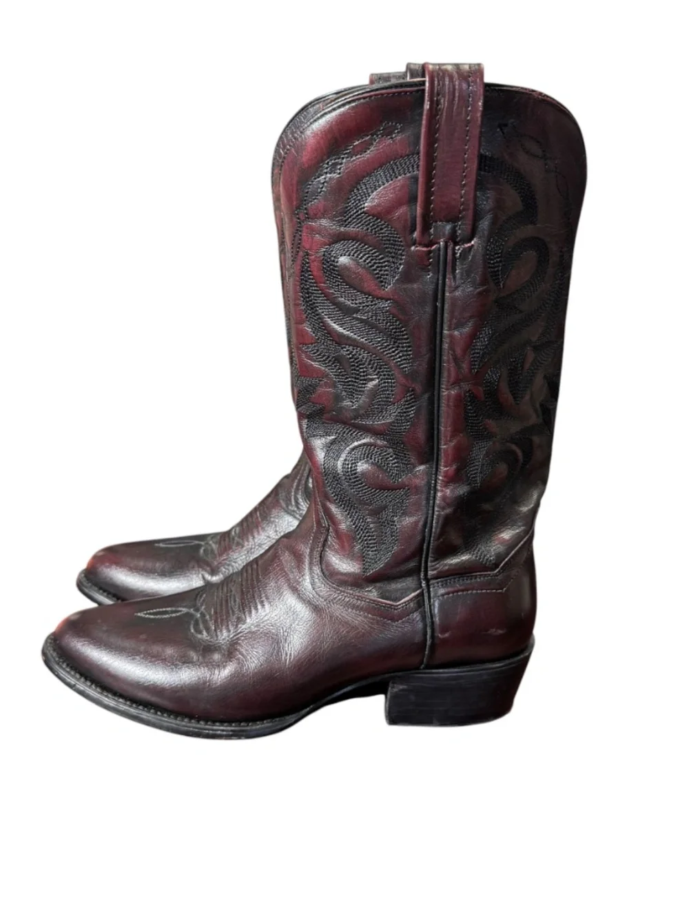Dan Post Milwaukee Black Cherry Cowboy Boots Men's Size 9D Western DP2112R - Picture 14 of 15